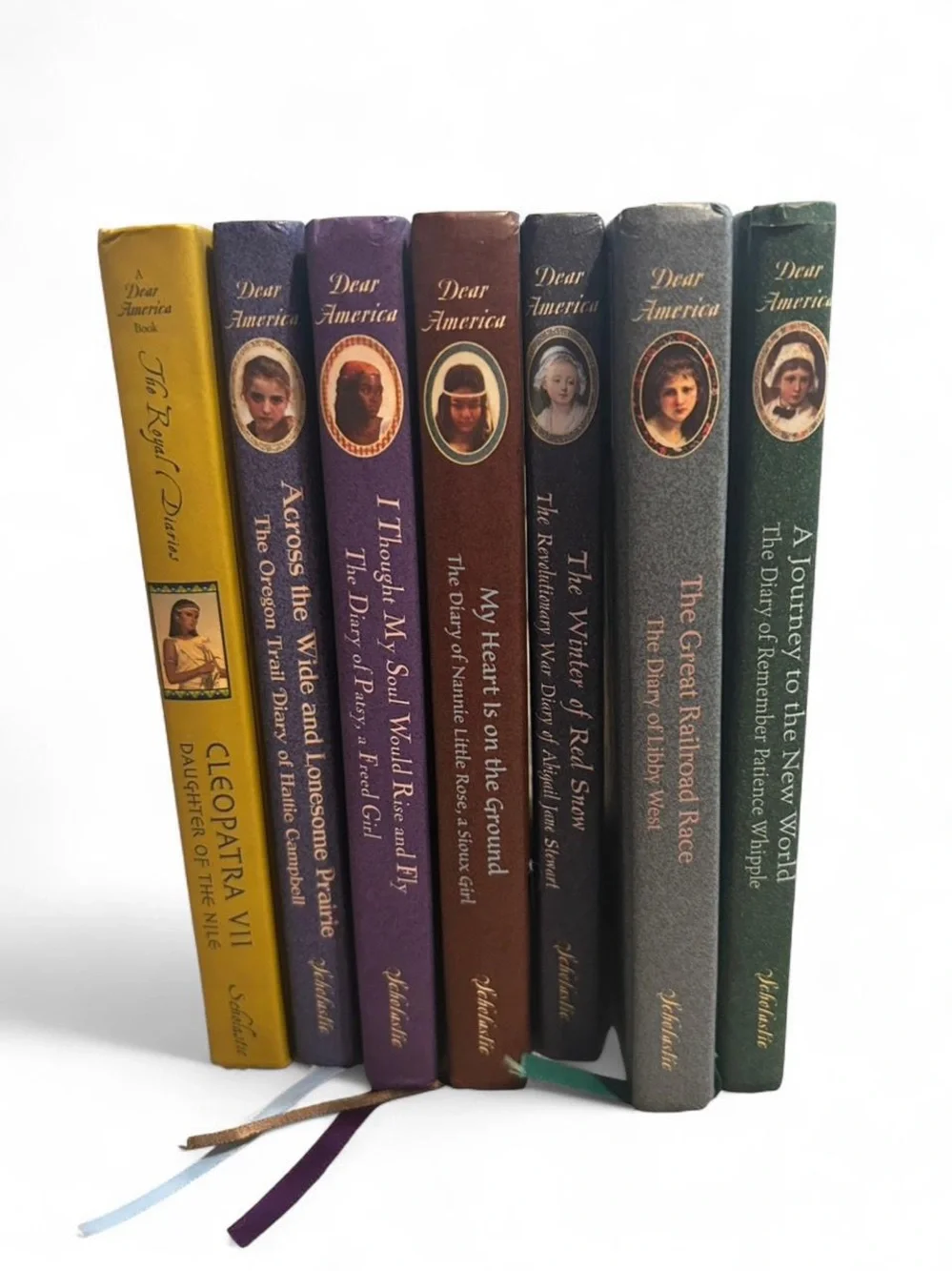 Lot of 7 Vintage Dear America & The Royal Diaries Hardcover Books Scholastic